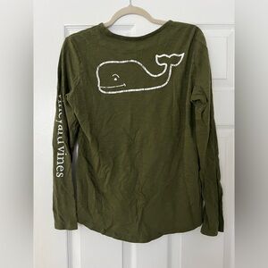 Vineyard Vines Olive Green Long Sleeve Shirt